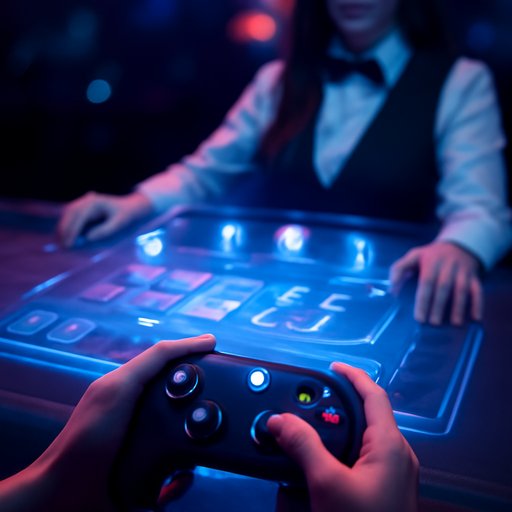 bgd3 dealer table close-up view
